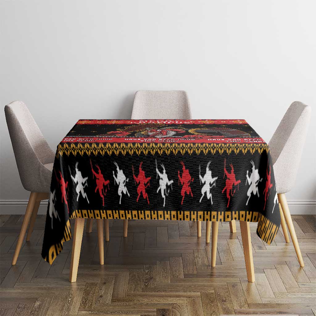Merry Christmas Krampus Tablecloth Have You Been Good This Year LT05 - Wonder Print Shop
