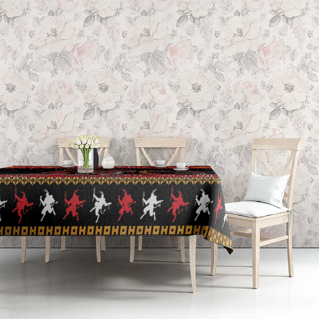 Merry Christmas Krampus Tablecloth Have You Been Good This Year LT05 - Wonder Print Shop