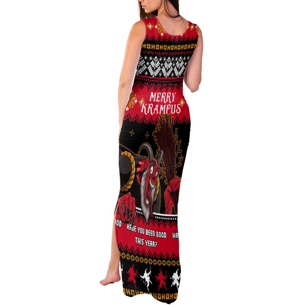 Merry Christmas Krampus Tank Maxi Dress Have You Been Good This Year LT05 - Wonder Print Shop