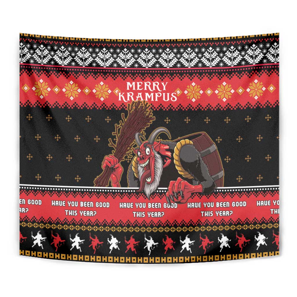 Merry Christmas Krampus Tapestry Have You Been Good This Year LT05 - Wonder Print Shop