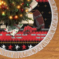 Merry Christmas Krampus Tree Skirt Have You Been Good This Year LT05 - Wonder Print Shop