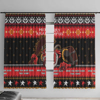 Merry Christmas Krampus Window Curtain Have You Been Good This Year LT05 - Wonder Print Shop