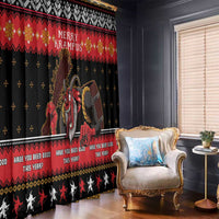 Merry Christmas Krampus Window Curtain Have You Been Good This Year LT05 - Wonder Print Shop