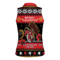 Merry Christmas Krampus Women Sleeveless Polo Shirt Have You Been Good This Year LT05 - Wonder Print Shop