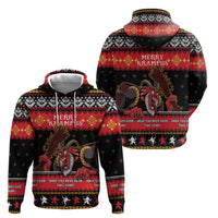 Merry Christmas Krampus Zip Hoodie Have You Been Good This Year LT05 - Wonder Print Shop