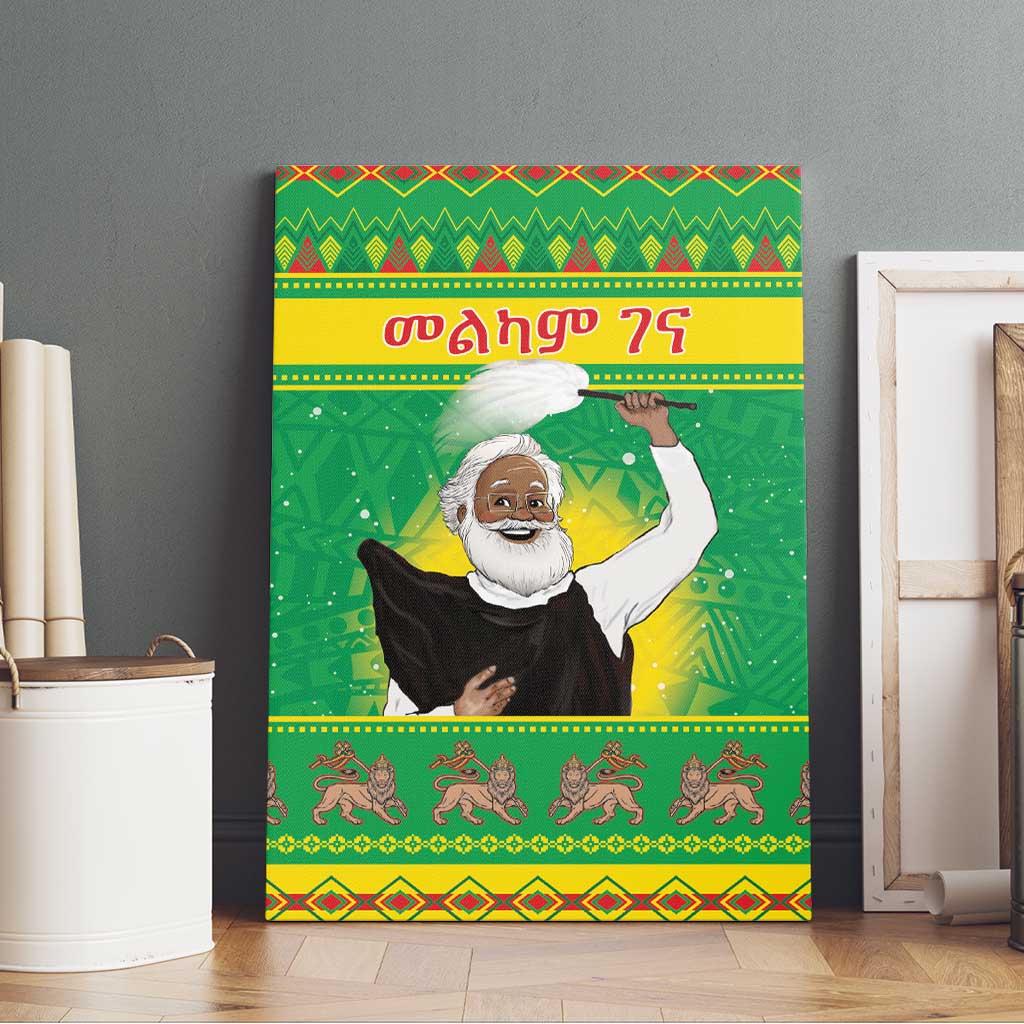 Ethiopia Christmas Canvas Wall Art Melkam Gena Yegena Abat LT05 - Wonder Print Shop
