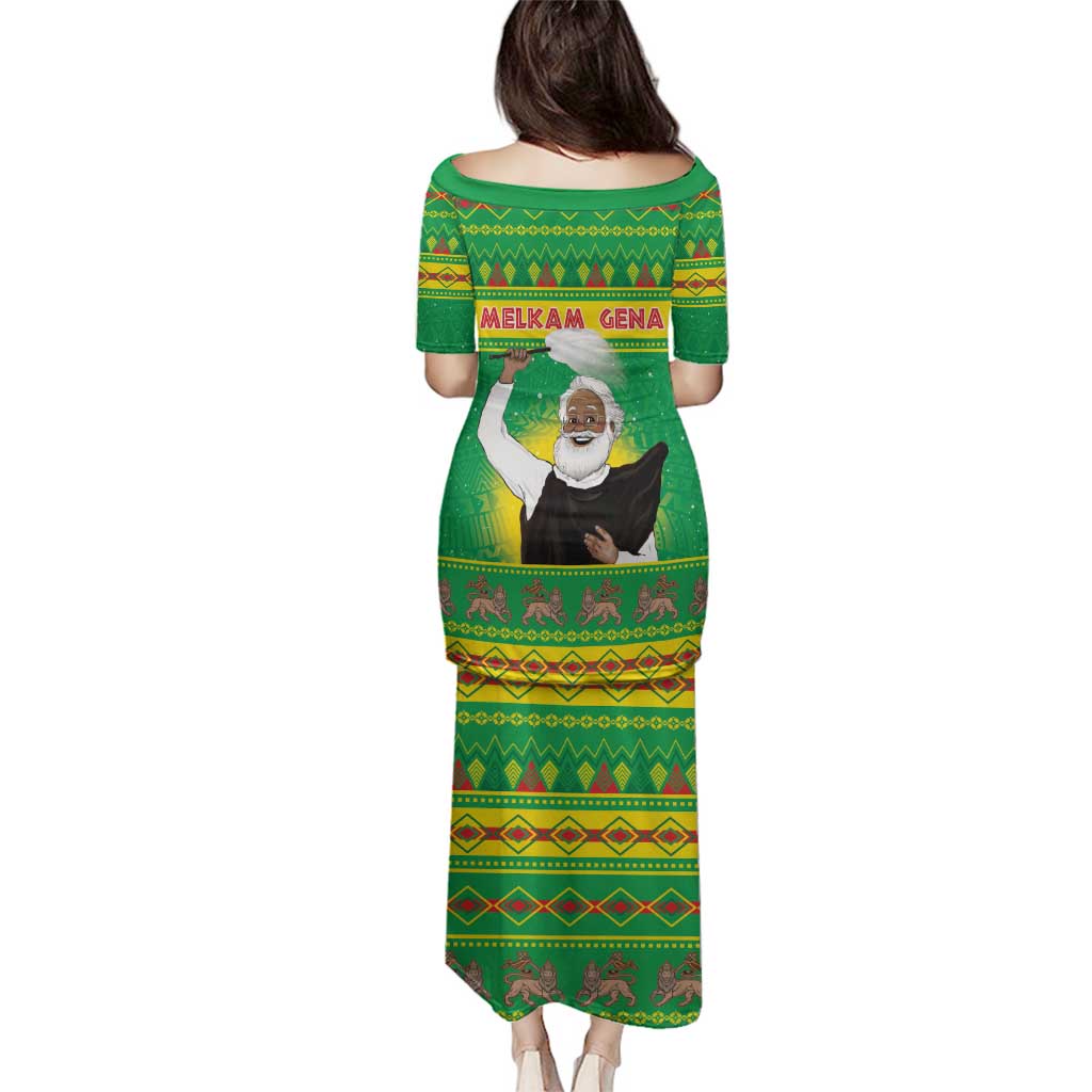 Ethiopia Christmas Family Matching Puletasi and Hawaiian Shirt Melkam Gena Yegena Abat LT05 - Wonder Print Shop