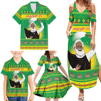 Ethiopia Christmas Family Matching Summer Maxi Dress and Hawaiian Shirt Melkam Gena Yegena Abat LT05 - Wonder Print Shop