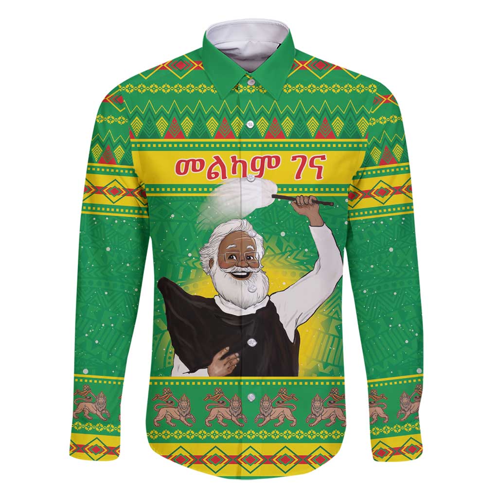 Ethiopia Christmas Family Matching Tank Maxi Dress and Hawaiian Shirt Melkam Gena Yegena Abat LT05 - Wonder Print Shop