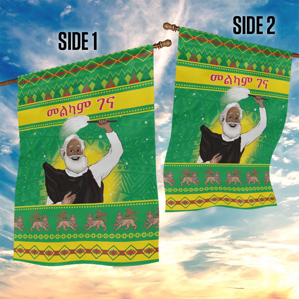 Ethiopia Christmas Garden Flag Melkam Gena Yegena Abat LT05 - Wonder Print Shop