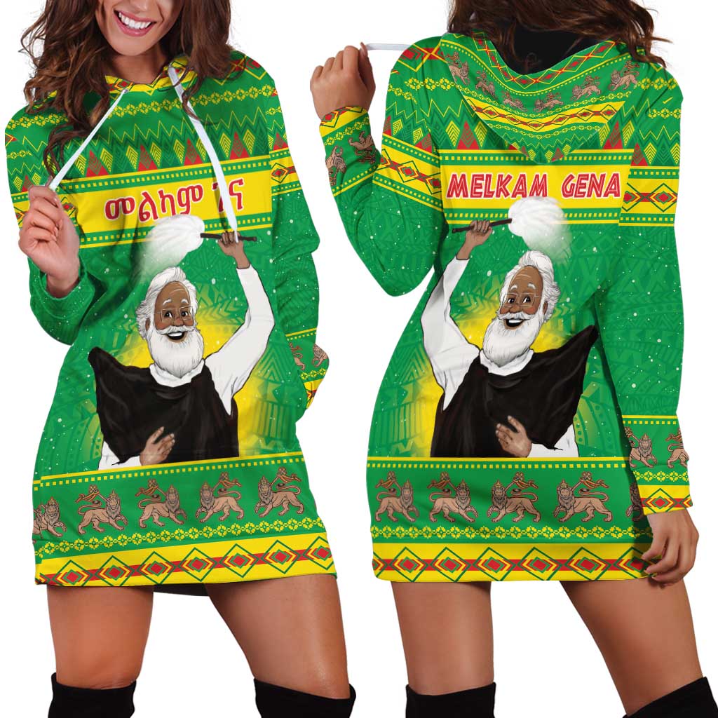 Ethiopia Christmas Hoodie Dress Melkam Gena Yegena Abat LT05 - Wonder Print Shop
