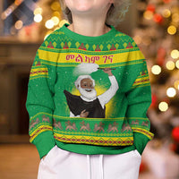 Ethiopia Christmas Kid Ugly Christmas Sweater Melkam Gena Yegena Abat LT05 - Wonder Print Shop