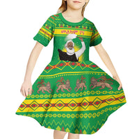 Ethiopia Christmas Kid Short Sleeve Dress Melkam Gena Yegena Abat LT05 - Wonder Print Shop