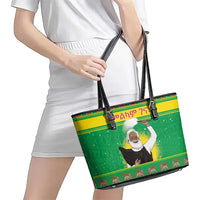 Ethiopia Christmas Leather Tote Bag Melkam Gena Yegena Abat LT05 - Wonder Print Shop