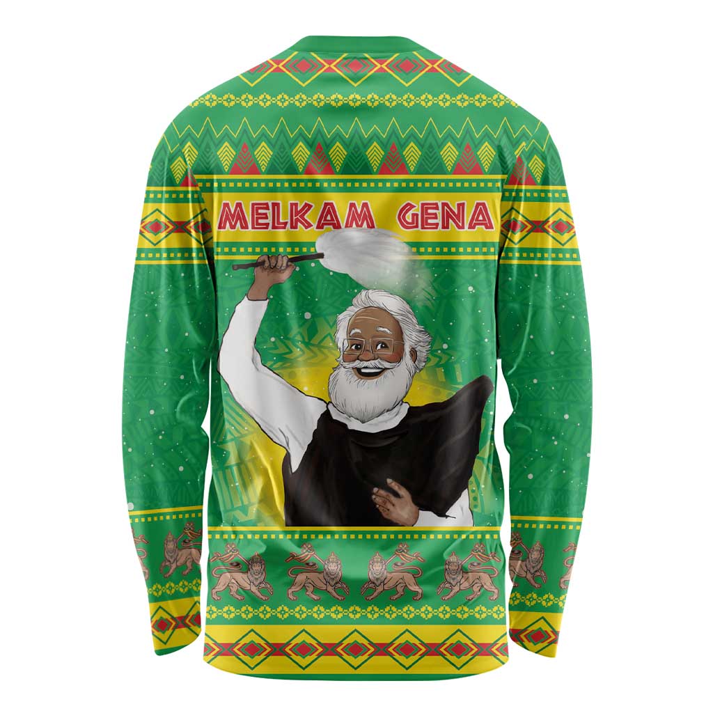 Ethiopia Christmas Long Sleeve Shirt Melkam Gena Yegena Abat LT05 - Wonder Print Shop