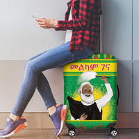 Ethiopia Christmas Luggage Cover Melkam Gena Yegena Abat LT05 - Wonder Print Shop