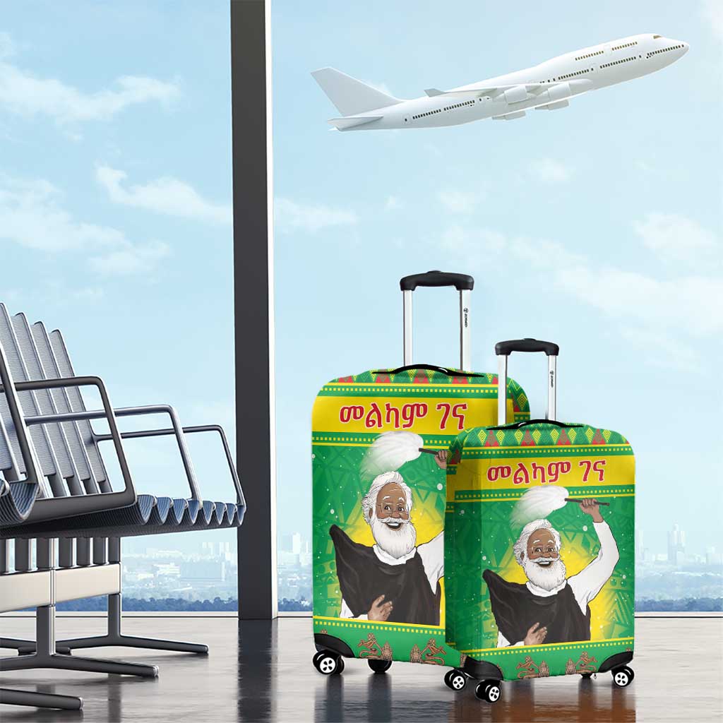 Ethiopia Christmas Luggage Cover Melkam Gena Yegena Abat LT05 - Wonder Print Shop