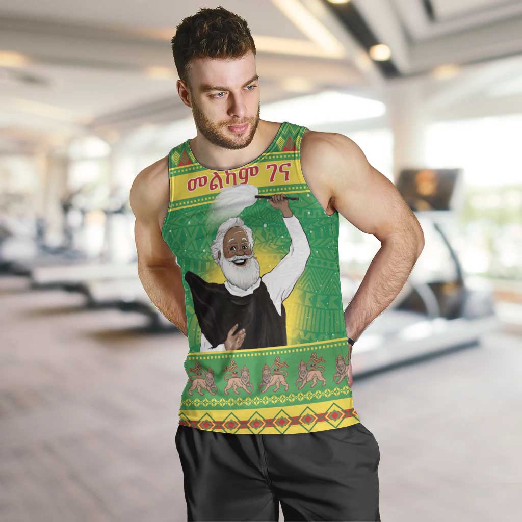 Ethiopia Christmas Men Tank Top Melkam Gena Yegena Abat LT05 - Wonder Print Shop