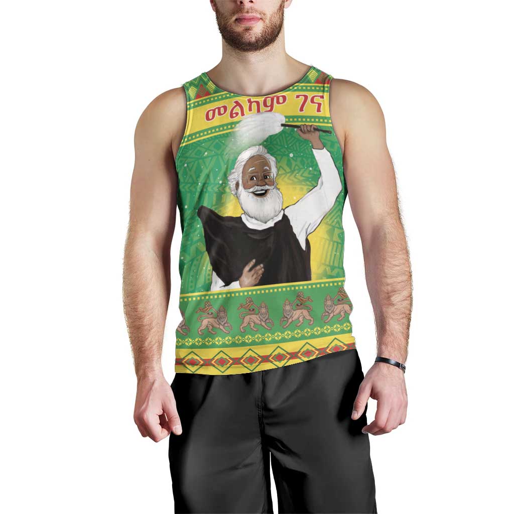 Ethiopia Christmas Men Tank Top Melkam Gena Yegena Abat LT05 - Wonder Print Shop