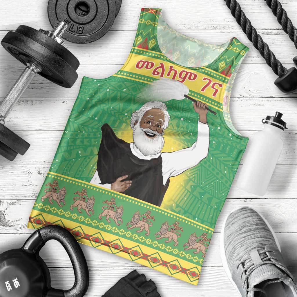 Ethiopia Christmas Men Tank Top Melkam Gena Yegena Abat LT05 - Wonder Print Shop