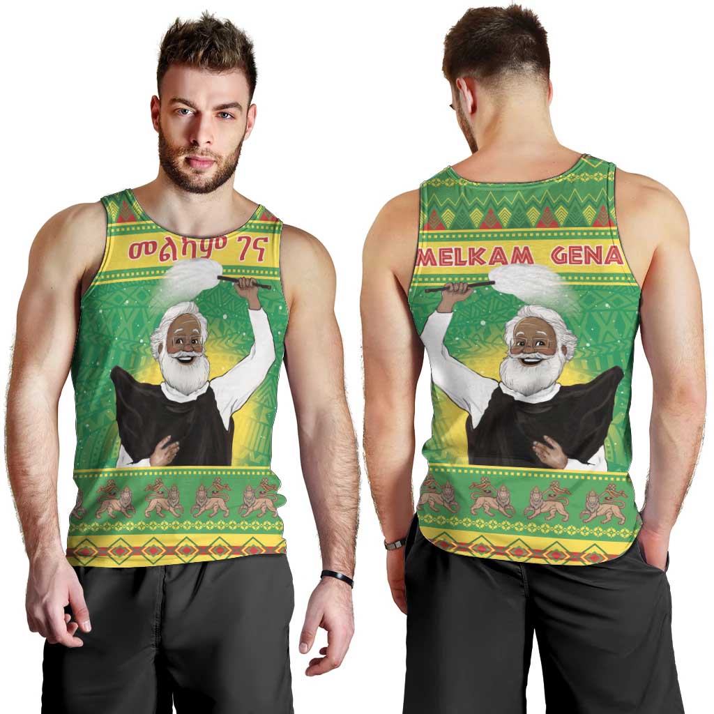 Ethiopia Christmas Men Tank Top Melkam Gena Yegena Abat LT05 - Wonder Print Shop