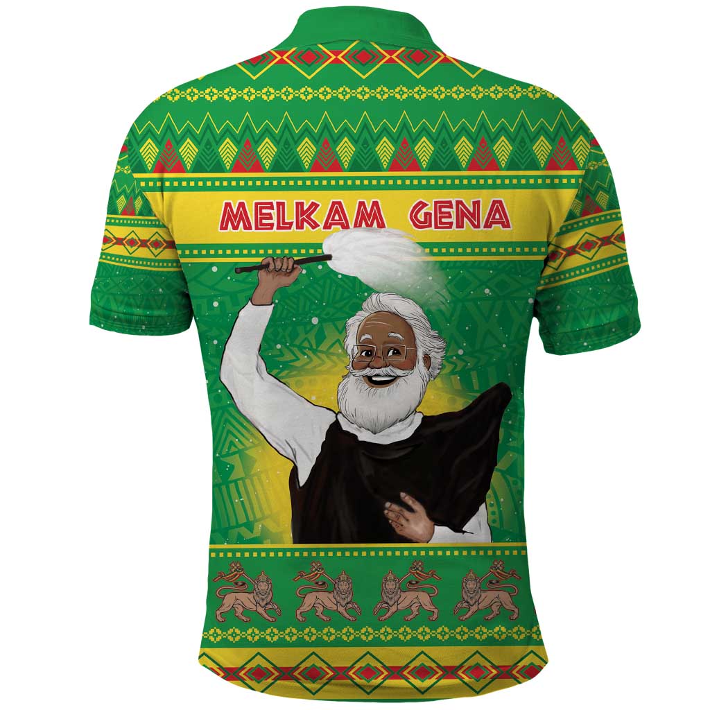 Ethiopia Christmas Polo Shirt Melkam Gena Yegena Abat LT05 - Wonder Print Shop