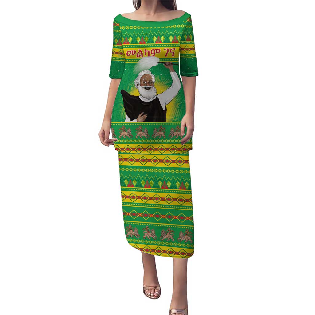 Ethiopia Christmas Puletasi Melkam Gena Yegena Abat LT05 - Wonder Print Shop