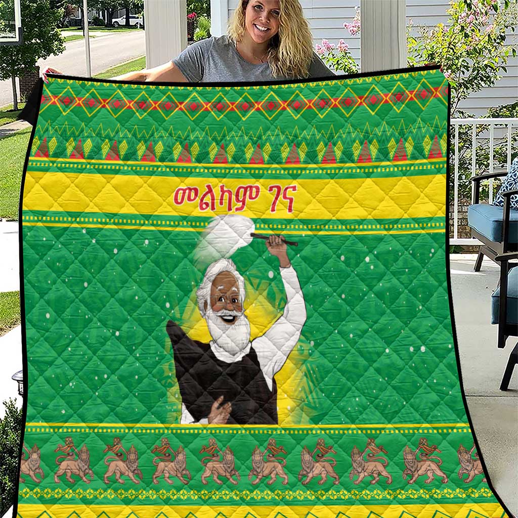 Ethiopia Christmas Quilt Melkam Gena Yegena Abat LT05 - Wonder Print Shop
