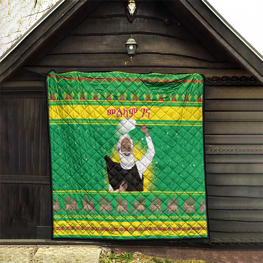 Ethiopia Christmas Quilt Melkam Gena Yegena Abat LT05 - Wonder Print Shop