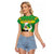 Ethiopia Christmas Raglan Cropped T Shirt Melkam Gena Yegena Abat LT05 - Wonder Print Shop