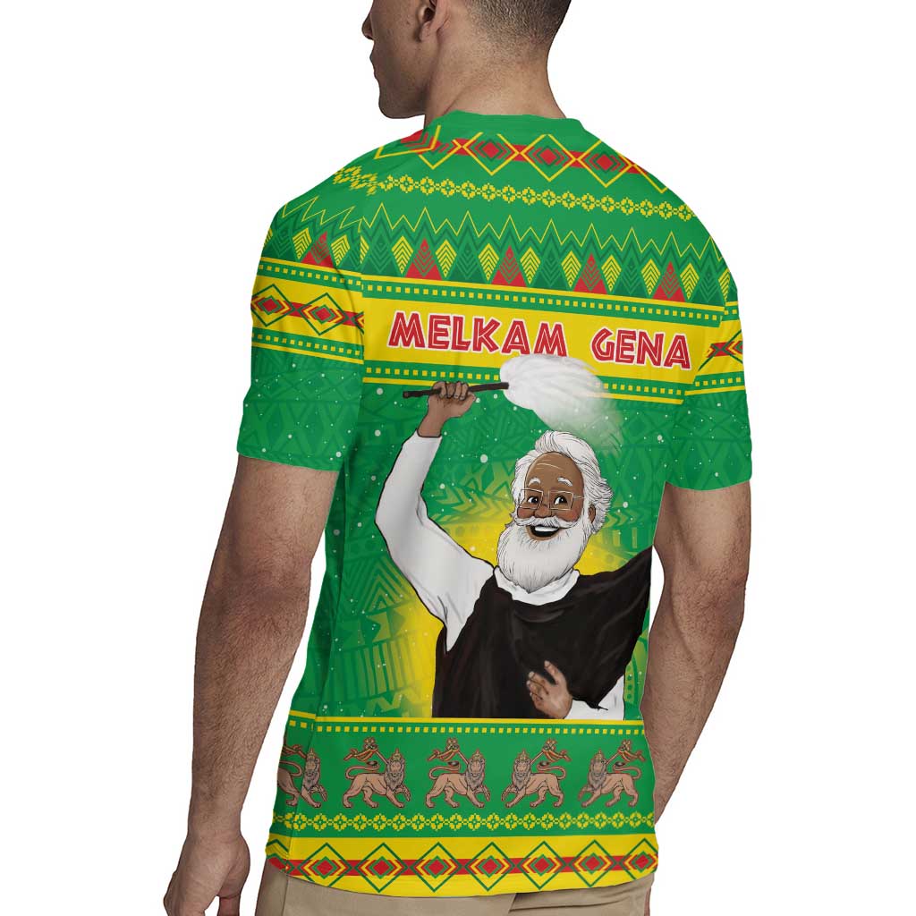 Ethiopia Christmas Rugby Jersey Melkam Gena Yegena Abat LT05 - Wonder Print Shop