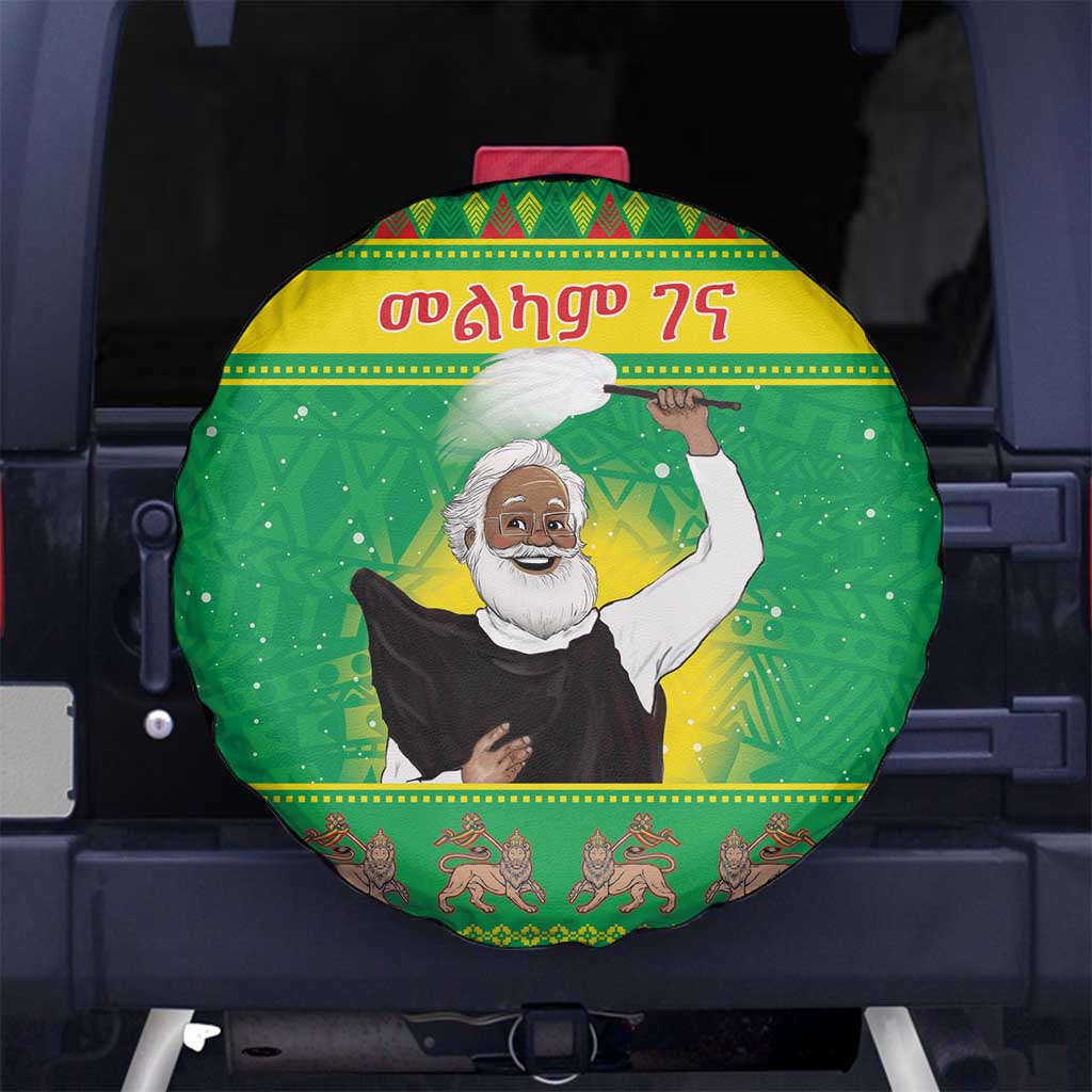 Ethiopia Christmas Spare Tire Cover Melkam Gena Yegena Abat LT05 - Wonder Print Shop
