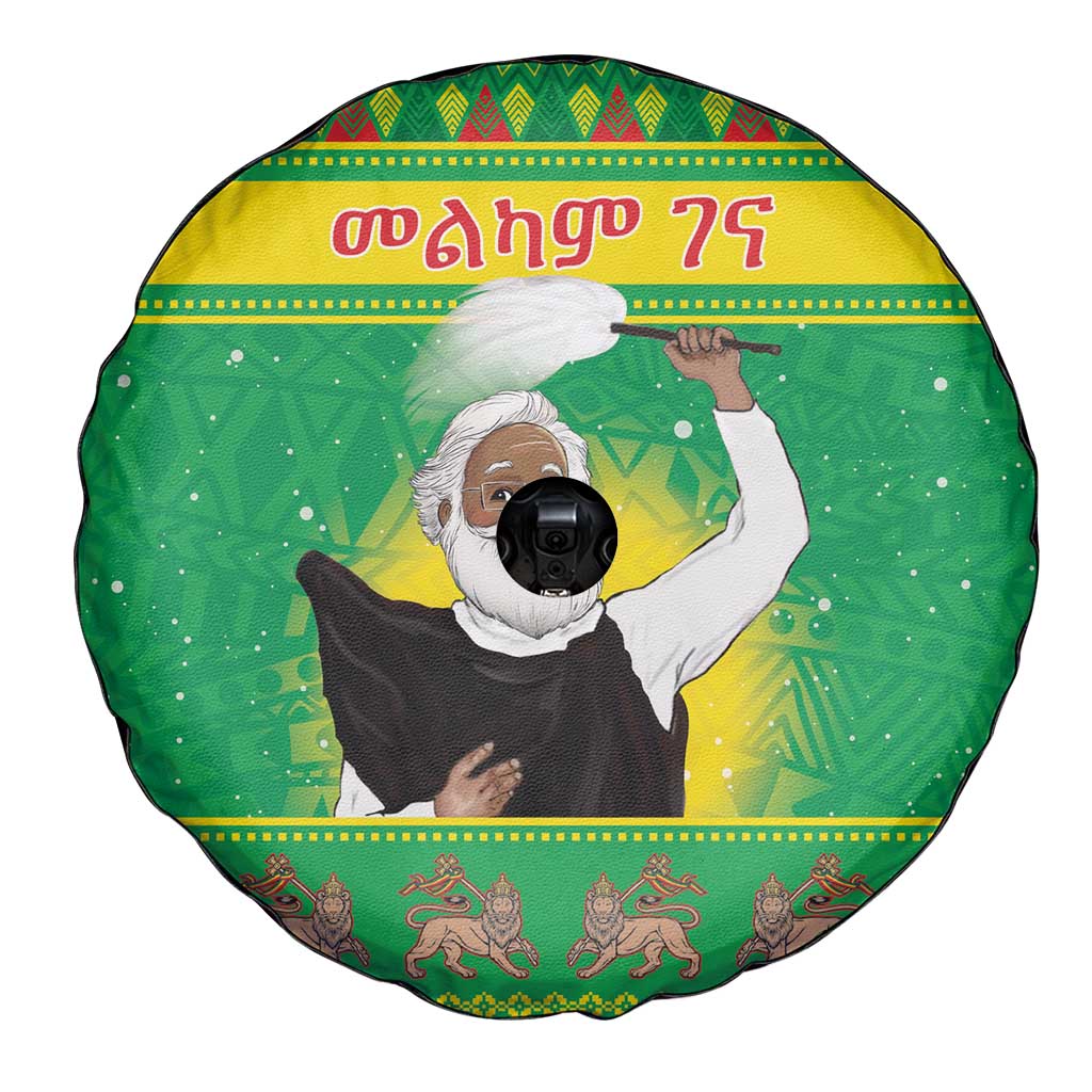 Ethiopia Christmas Spare Tire Cover Melkam Gena Yegena Abat LT05 - Wonder Print Shop
