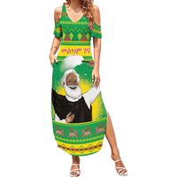 Ethiopia Christmas Summer Maxi Dress Melkam Gena Yegena Abat LT05 - Wonder Print Shop