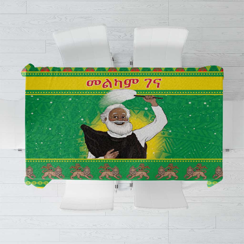 Ethiopia Christmas Tablecloth Melkam Gena Yegena Abat LT05 - Wonder Print Shop