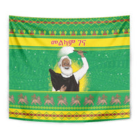 Ethiopia Christmas Tapestry Melkam Gena Yegena Abat LT05 - Wonder Print Shop