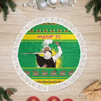 Ethiopia Christmas Tree Skirt Melkam Gena Yegena Abat LT05 - Wonder Print Shop