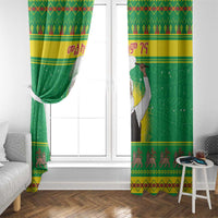 Ethiopia Christmas Window Curtain Melkam Gena Yegena Abat LT05 - Wonder Print Shop