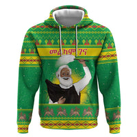 Ethiopia Christmas Zip Hoodie Melkam Gena Yegena Abat LT05 - Wonder Print Shop
