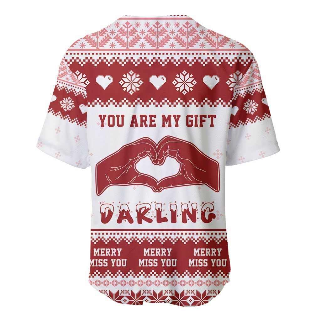 Romantic Christmas Baseball Jersey My Only Wish For Xmas Is You LT05 - Wonder Print Shop