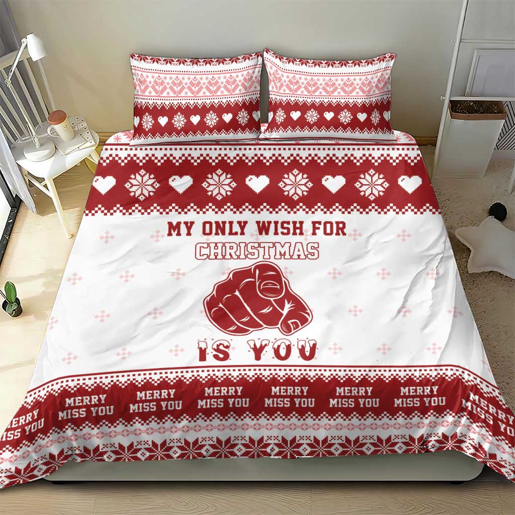 Romantic Christmas Bedding Set My Only Wish For Xmas Is You LT05 - Wonder Print Shop