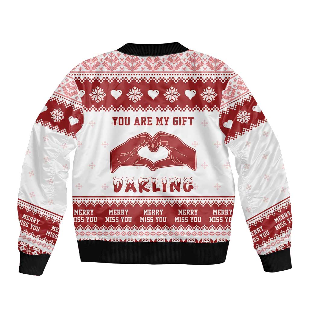 Romantic Christmas Bomber Jacket My Only Wish For Xmas Is You LT05 - Wonder Print Shop