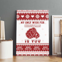 Romantic Christmas Canvas Wall Art My Only Wish For Xmas Is You LT05 - Wonder Print Shop