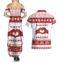 Romantic Christmas Couples Matching Summer Maxi Dress and Hawaiian Shirt My Only Wish For Xmas Is You LT05 - Wonder Print Shop