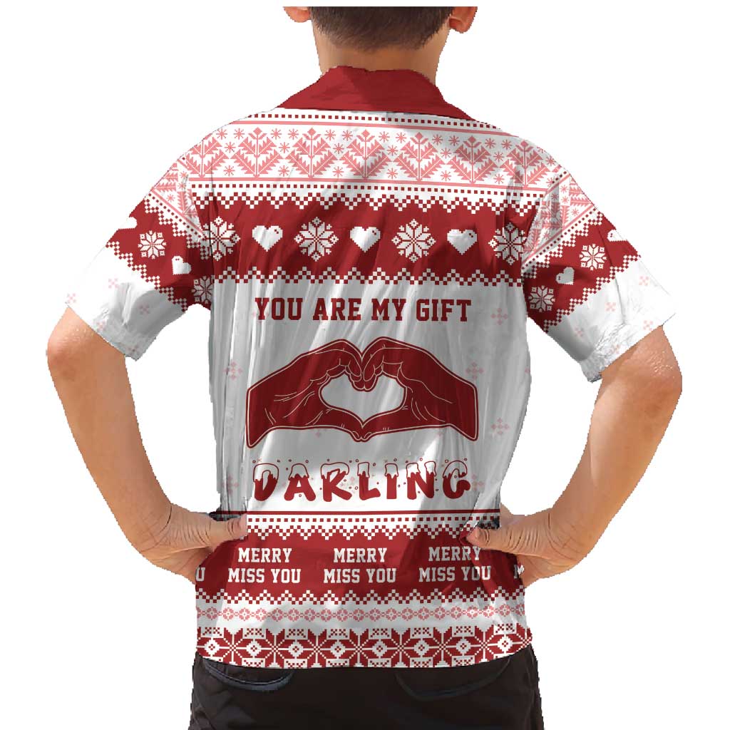 Romantic Christmas Family Matching Mermaid Dress and Hawaiian Shirt My Only Wish For Xmas Is You LT05 - Wonder Print Shop