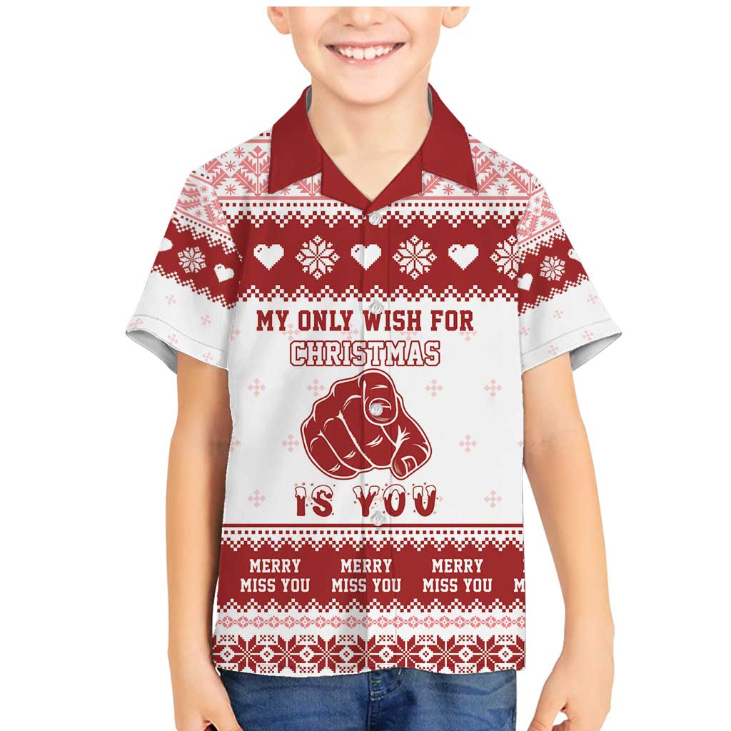 Romantic Christmas Family Matching Mermaid Dress and Hawaiian Shirt My Only Wish For Xmas Is You LT05 - Wonder Print Shop