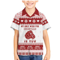 Romantic Christmas Family Matching Mermaid Dress and Hawaiian Shirt My Only Wish For Xmas Is You LT05 - Wonder Print Shop