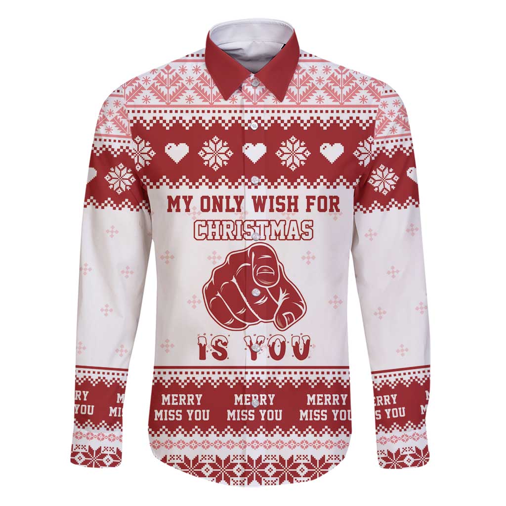 Romantic Christmas Family Matching Puletasi and Hawaiian Shirt My Only Wish For Xmas Is You LT05 - Wonder Print Shop