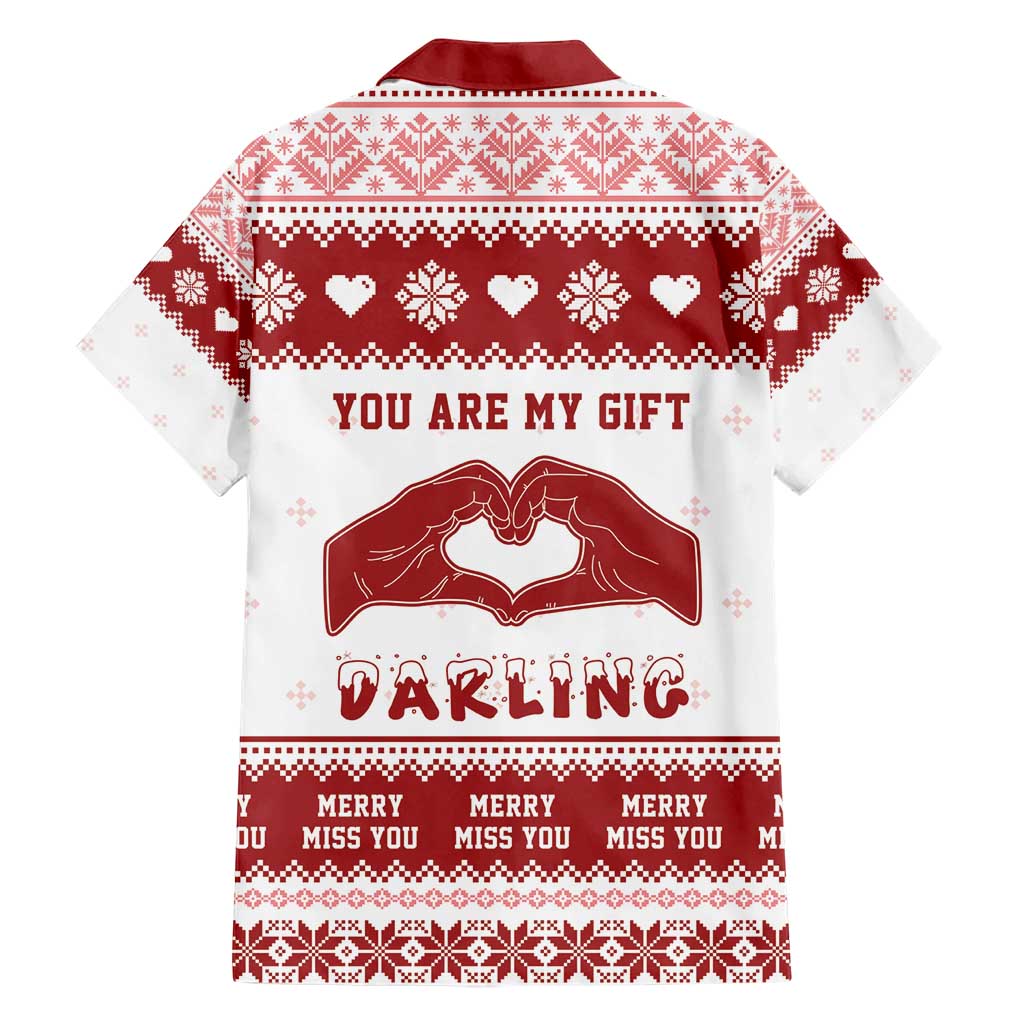 Romantic Christmas Family Matching Short Sleeve Bodycon Dress and Hawaiian Shirt My Only Wish For Xmas Is You LT05 - Wonder Print Shop