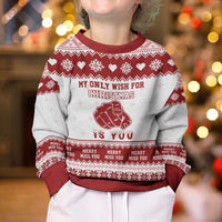 Romantic Christmas Kid Ugly Christmas Sweater My Only Wish For Xmas Is You LT05 - Wonder Print Shop
